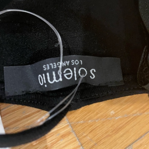 Solemio Los Angeles NWT black cut out dress size S night out - Picture 10 of 10